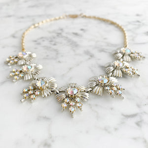 ZAIDA aurora borealis flower necklace - 