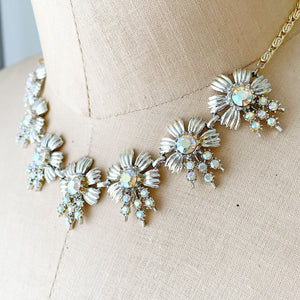 ZAIDA aurora borealis flower necklace - 