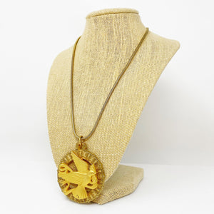 AILEEN statement dove pendant necklace - 