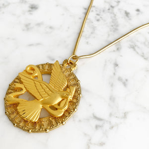 AILEEN statement dove pendant necklace - 