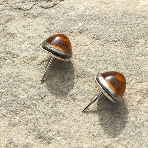 ALAINA topaz dome studs - 