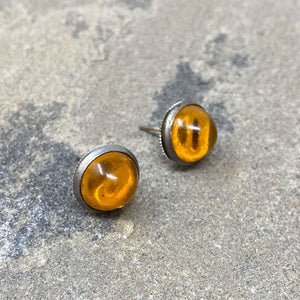 ALAINA topaz dome studs - 
