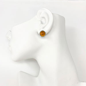 ALAINA topaz dome studs - 