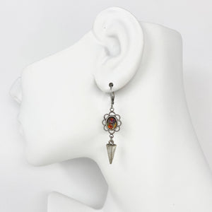 ALINA fire opal dangle earrings - 