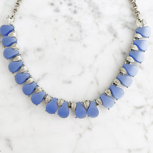 ALLESANDRO vintage silver and blue necklace - 