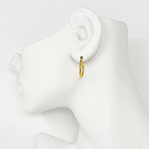 ANTHEA gold spike hoop earrings - 