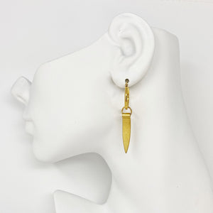 ANTHEA gold spike hoop earrings - 