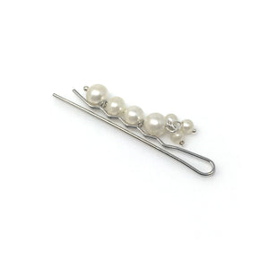 BOBBI vintage pearl silver hair pin - 