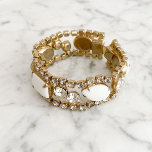 DAKOTA vintage white rhinestone bracelet - 