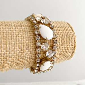 DAKOTA vintage white rhinestone bracelet - 