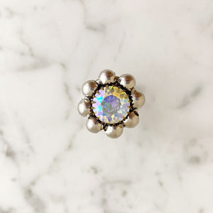 EDENA vintage beaded ab ring - 