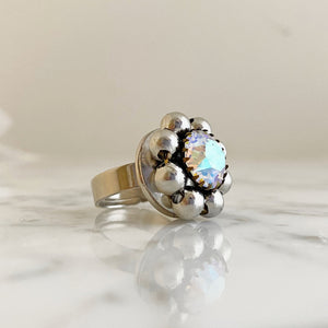 EDENA vintage beaded ab ring - 