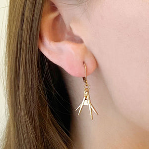 ELLSBETH Art Deco gold earrings - 