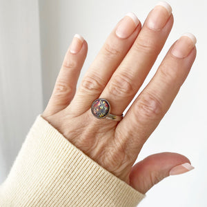 ELROY fire opal cocktail ring - 