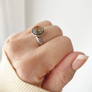 ELROY fire opal cocktail ring - 