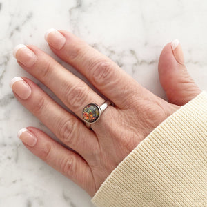 ELROY fire opal cocktail ring - 