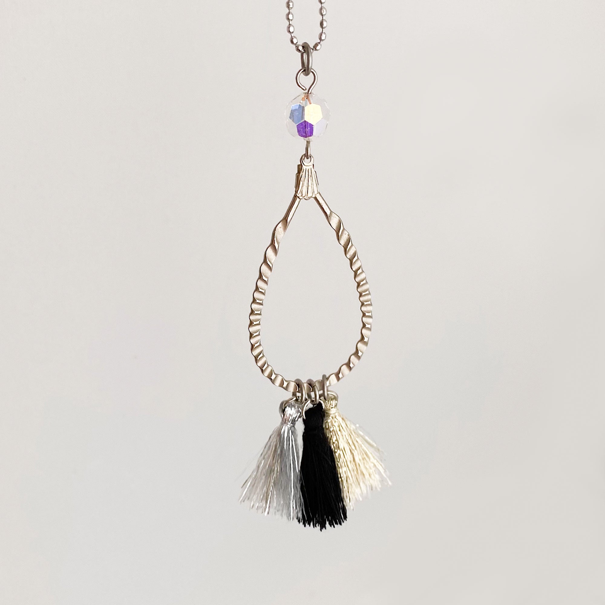 ERIKSON vintage charm tassel necklace
