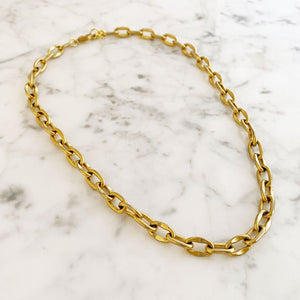 FIELDS gold link chain necklace - 