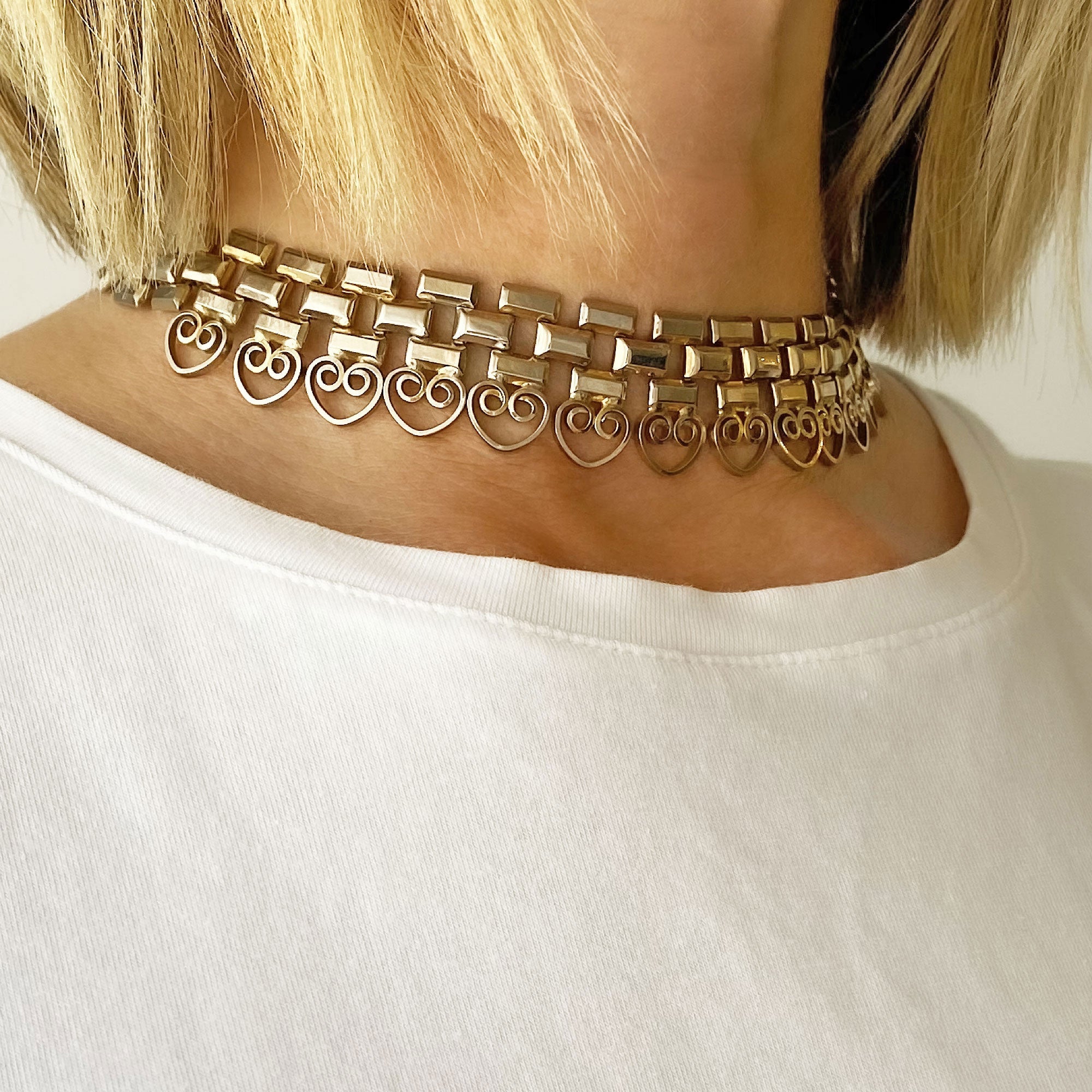 Vintage gold 2025 choker