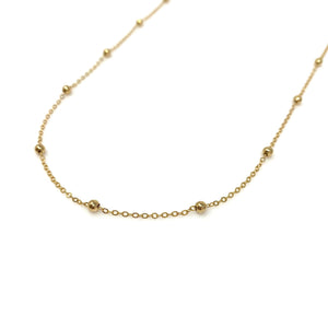 FRANCIE gold necklace, mask, eyeglass chain - 
