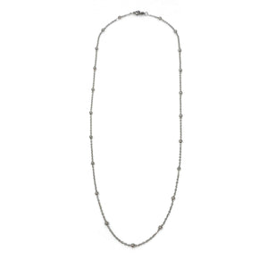 FRANCIE silver necklace, mask, eyeglass chain - 