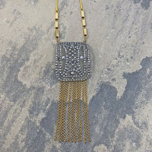 HENDRICK cut steel buckle necklace from Paris - 