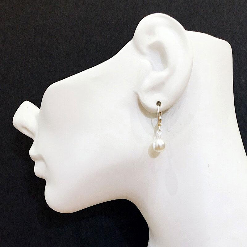 IDA pearl earrings-GREEN BIJOU