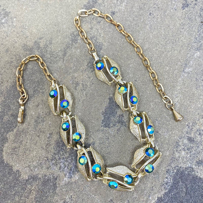 Gold leaf choker necklace store
