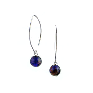 JANIS long sterling crystal earrings - 