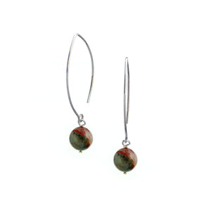 JANIS long sterling crystal earrings - 