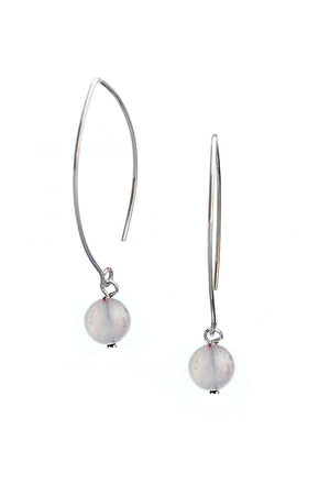 JANIS long sterling crystal earrings - 