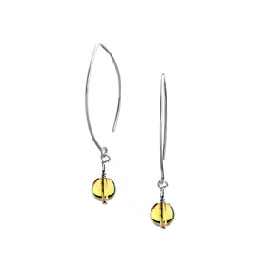 JANIS long sterling crystal earrings - 