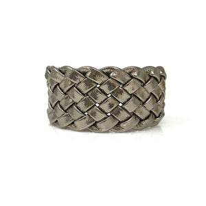 JOEL gun metal braided cuff bracelet - 