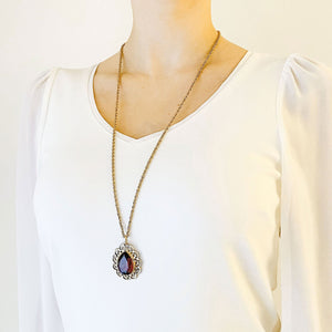 JOHNNA amethyst pendant necklace - 