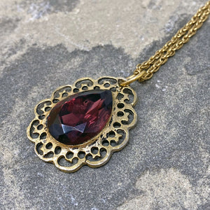 JOHNNA amethyst pendant necklace - 