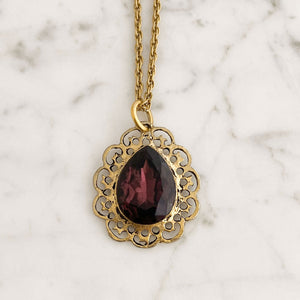 JOHNNA amethyst pendant necklace - 