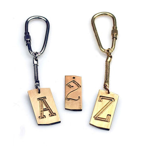 KALINDA personalized brass keychain-GREEN BIJOU