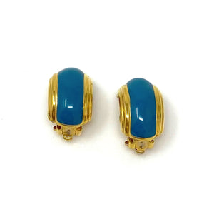 LYDIA vintage huggies clip earrings - 