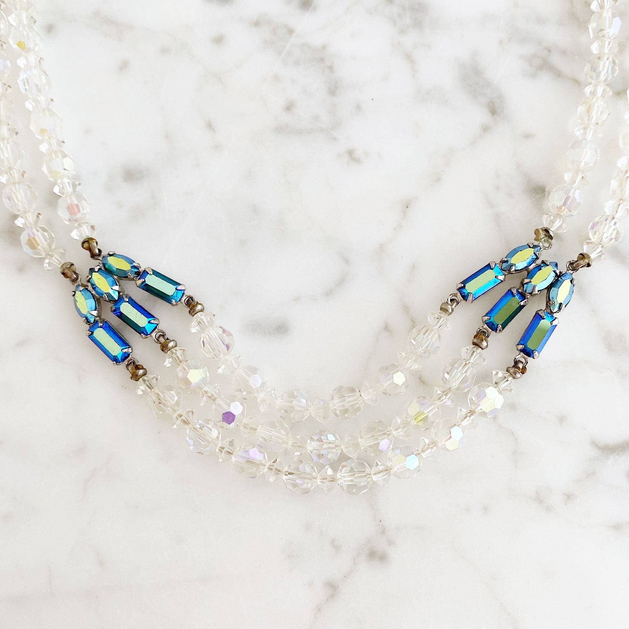 MANUEL vintage crystal necklace - 