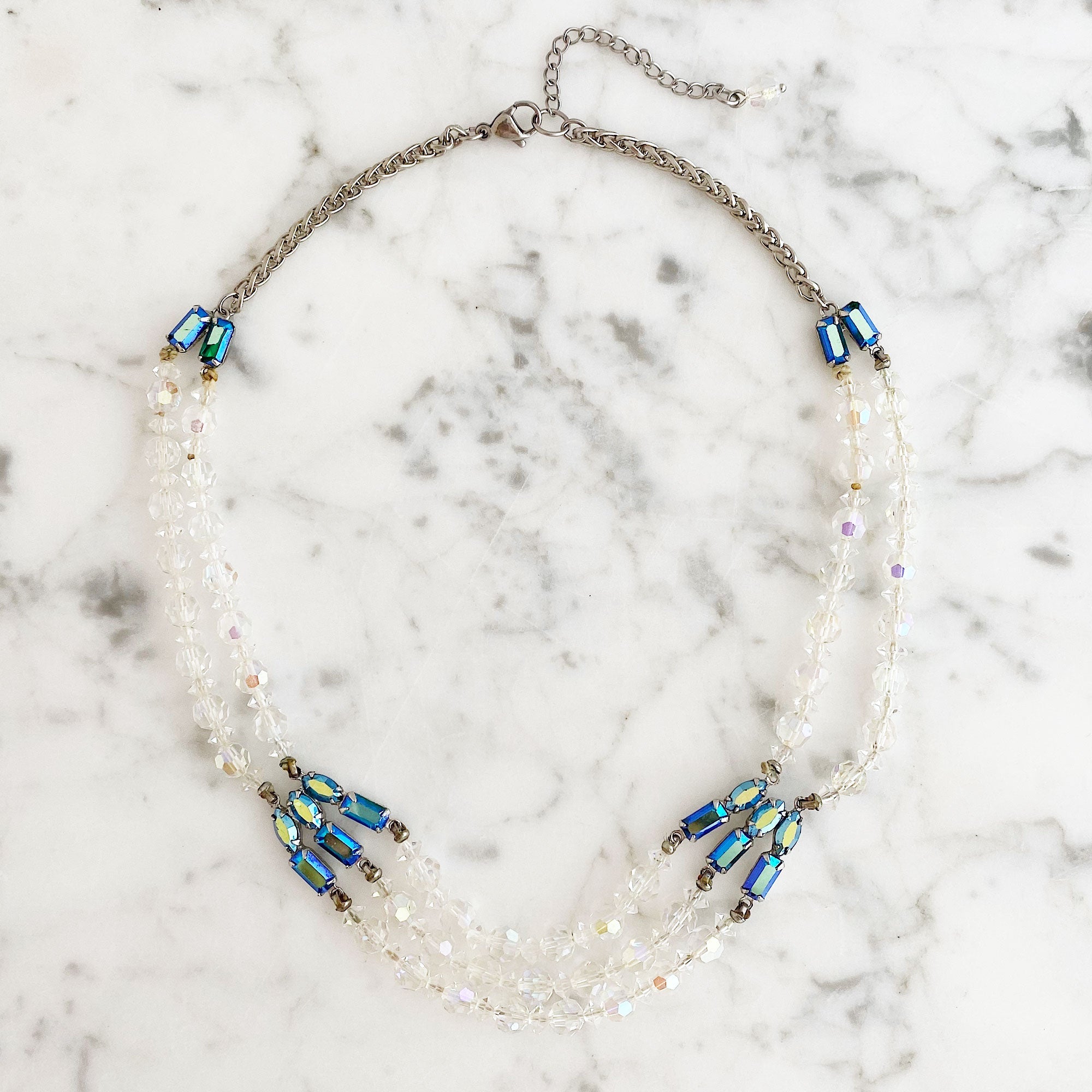 Old crystal necklace on sale
