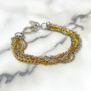 MASON mixed metal chain bracelet - 