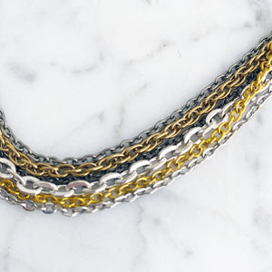 MASON mixed metal chain necklace - 