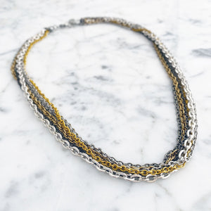 MASON mixed metal chain necklace - 