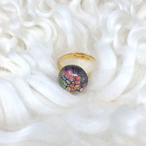 ROLAND gold and fire opal ring - 