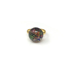 ROLAND gold and fire opal ring - 