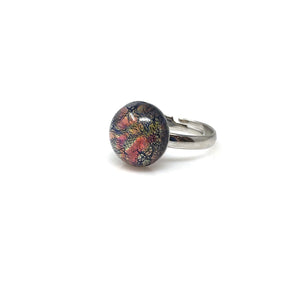 ROLAND silver and fire opal ring-GREEN BIJOU