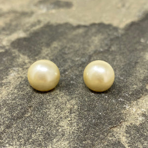 RONA cream pearl studs - 