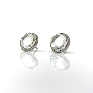 RONA faceted Czech crystal studs - 