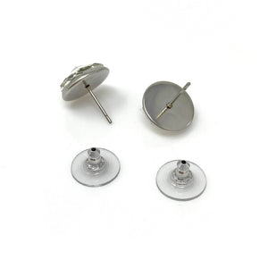 RONA faceted Czech crystal studs - 