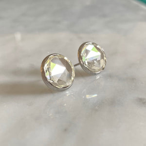 RONA faceted Czech crystal studs - 